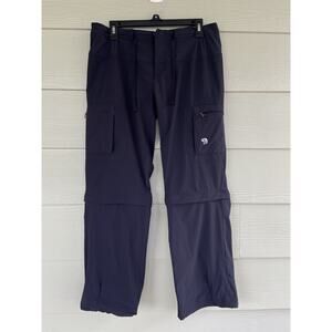 Mountain Hardwear Black Convertible Outdoor Camping Hiking Pants Womens 10 Short